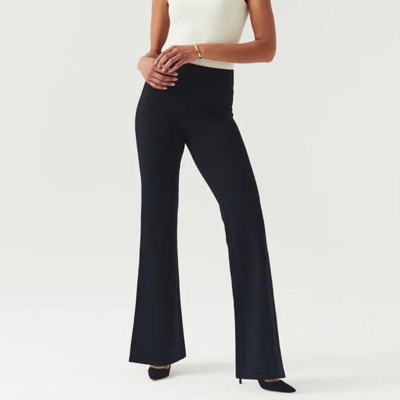 SPANX $150 PERFECT PANT SPLIT HEM Side Ponte S L Bootcut Flare - Picture 9 of 9
